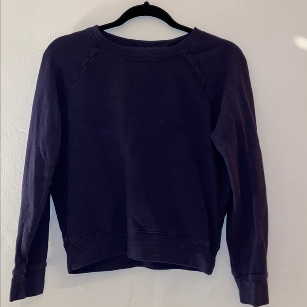 J Crew Navy Crewneck Sweater